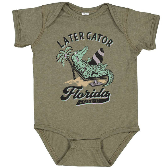 Later Gator Florida Baby Onesie
