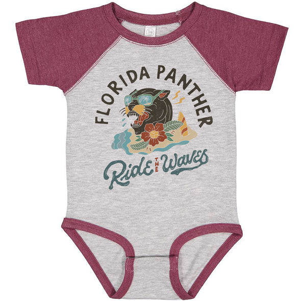 Florida Panther Baseball Baby Onesie