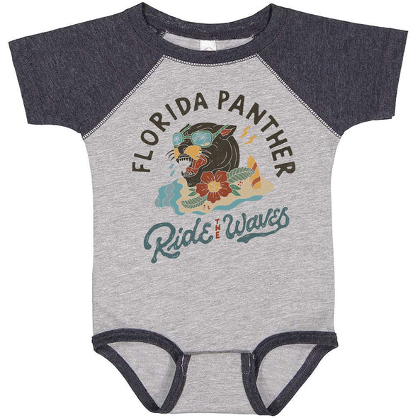 Florida Panther Baseball Baby Onesie