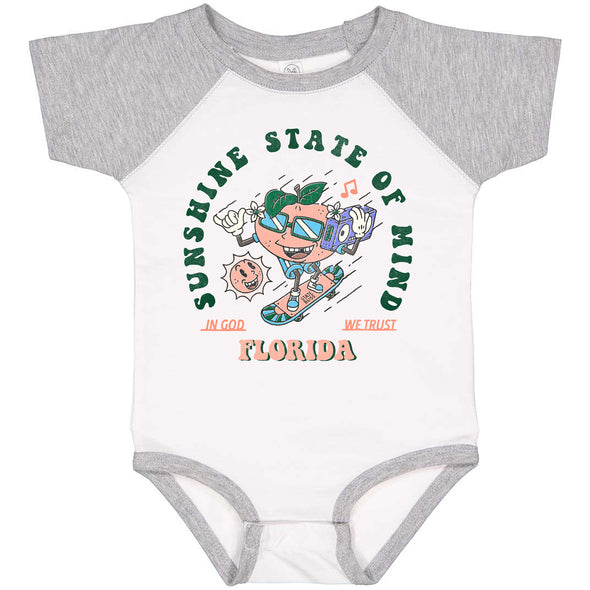 God Trust Florida Baseball Baby Onesie