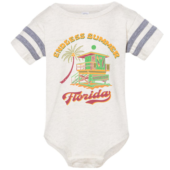 Endless Summer Florida Stripes Baby Onesie