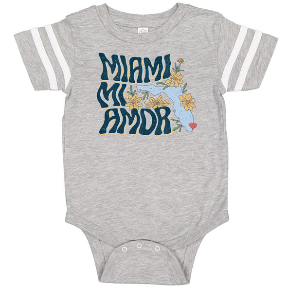 Miami Mi Amor Florida Stripes Baby Onesie