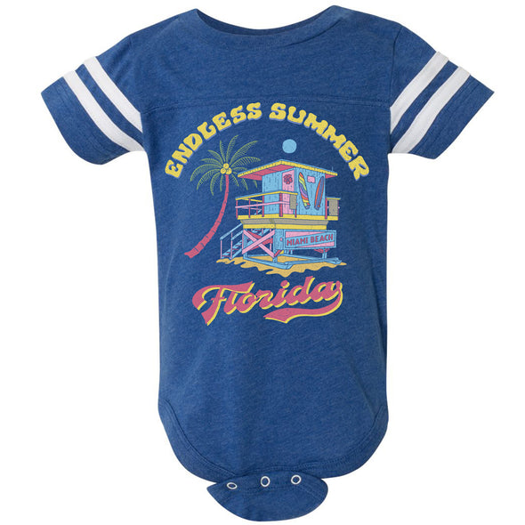 Endless Summer Florida Stripes Baby Onesie