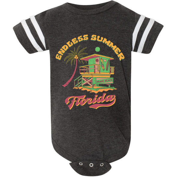 Endless Summer Florida Stripes Baby Onesie