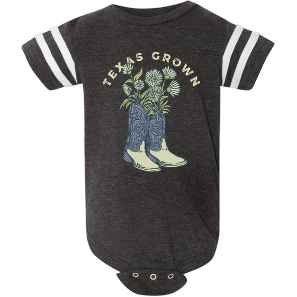 Texas Grown Stripes Baby Onesie