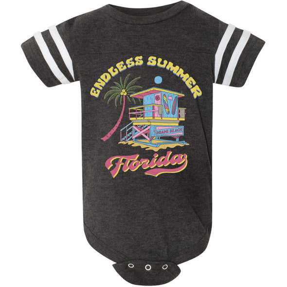 Endless Summer Florida Stripes Baby Onesie