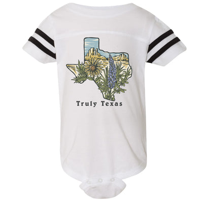 Truly Texas Stripes Baby Onesie