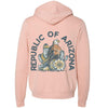 Republic Of Arizona Zipper Hoodie-CA LIMITED