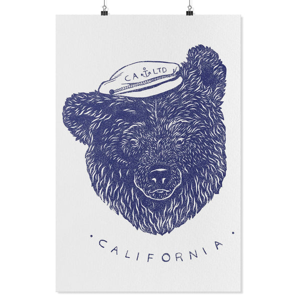 Sailor Bear White Poster-CA LIMITED