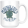 Sea Turtle FL Blue Ceramic Mug-CA LIMITED