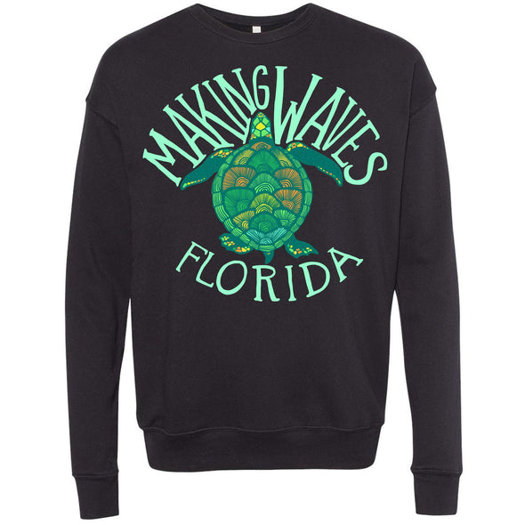 Sea Turtle FL Drop Shoulder Sweater-CA LIMITED