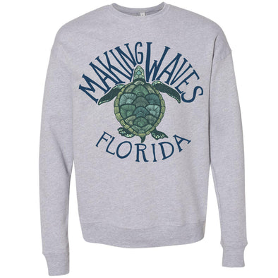 Sea Turtle FL Drop Shoulder Sweater-CA LIMITED