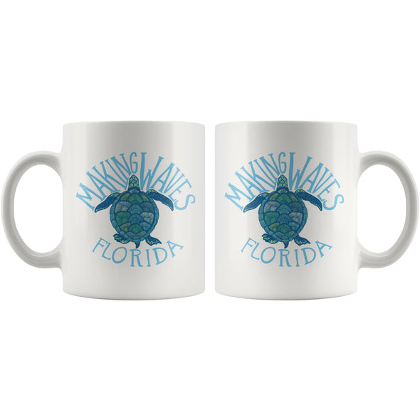 Sea Turtle FL Light Blue Ceramic Mug-CA LIMITED