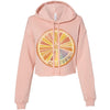 Starburst Orange Cropped Hoodie-CA LIMITED