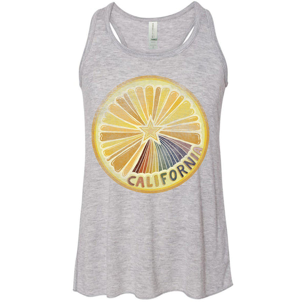 Starburst Orange Youth Flowy Tank-CA LIMITED