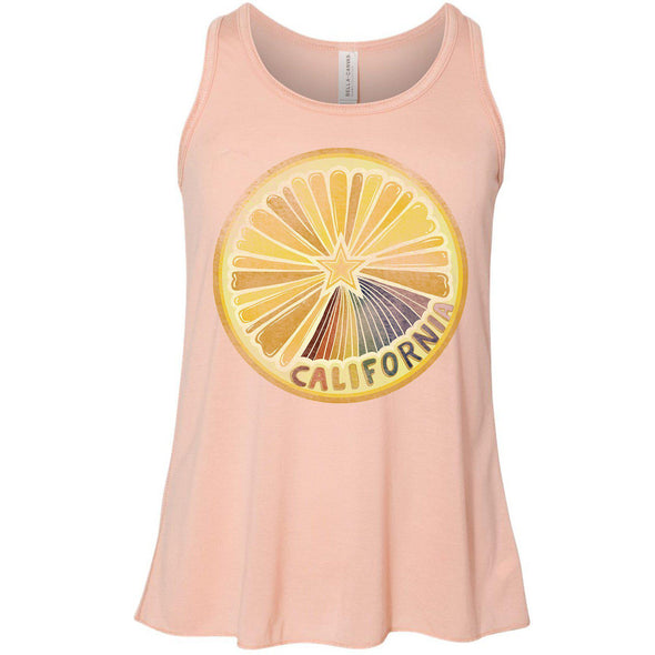 Starburst Orange Youth Flowy Tank-CA LIMITED