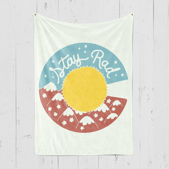 Stay Rad Cute CO Blanket-CA LIMITED