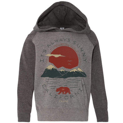 Sunny California Raglan Toddlers Hoodie-CA LIMITED