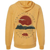 Sunny California Raglan Zip Up Hoodie-CA LIMITED