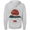 Sunny California Raglan Zip Up Hoodie-CA LIMITED