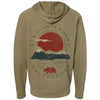 Sunny California Raglan Zip Up Hoodie-CA LIMITED