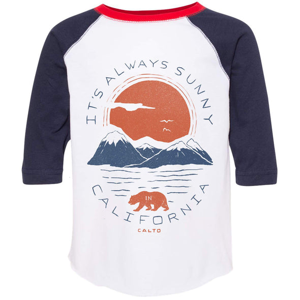 Sunny California Toddler Baseball Tee-CA LIMITED