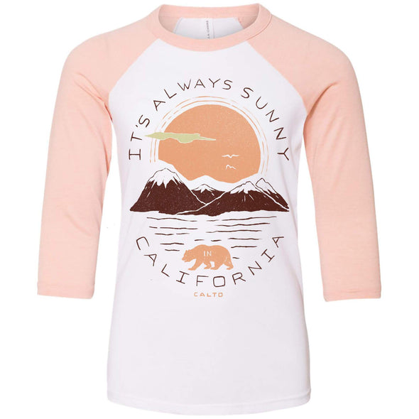 Sunny California Youth Baseball Tee-CA LIMITED