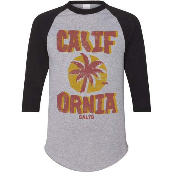 Sunset CA Love Baseball Tee-CA LIMITED