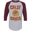 Sunset CA Love Baseball Tee-CA LIMITED