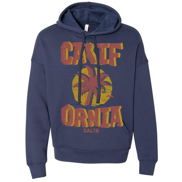 Sunset CA Love Drop Shoulder Hoodie-CA LIMITED