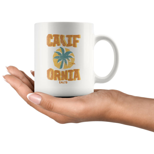 Sunset CA Love Orange Ceramic Mug-CA LIMITED