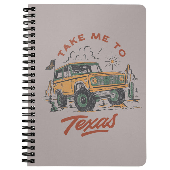 Take Me TX Brown Beige Notebook-CA LIMITED