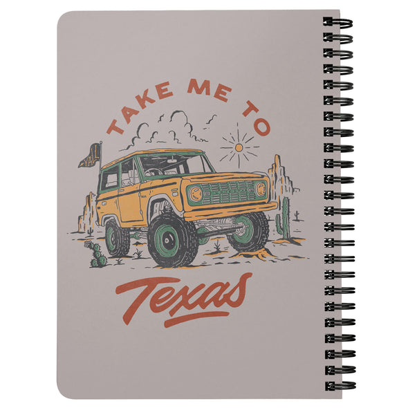 Take Me TX Brown Beige Notebook-CA LIMITED