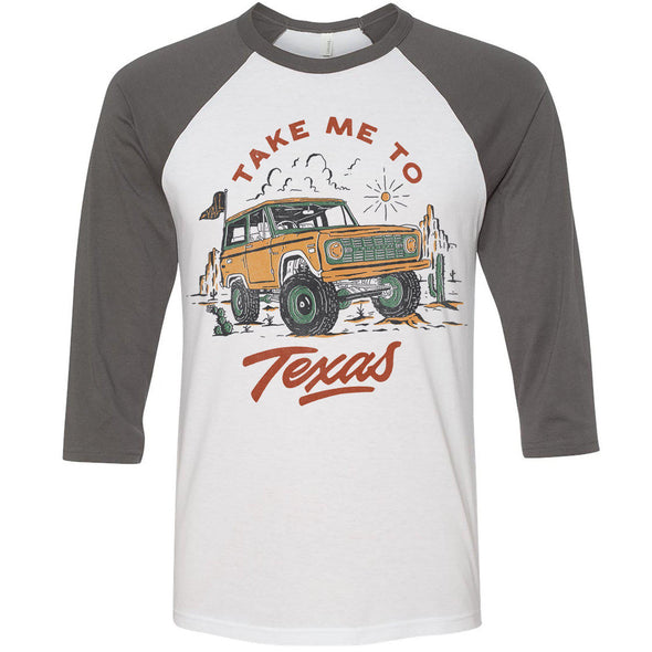 Take Me Tx Baseball Tee-CA LIMITED