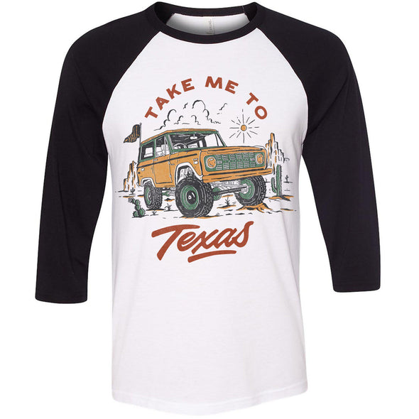 Take Me Tx Baseball Tee-CA LIMITED