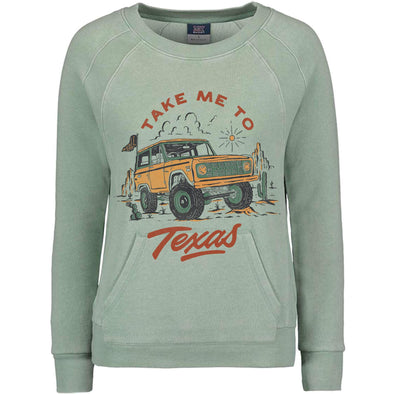 Take Me Tx Crewneck Sweater-CA LIMITED
