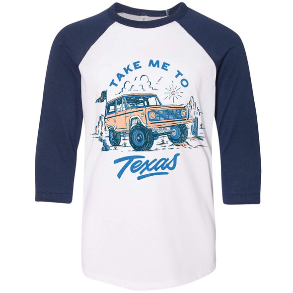 Take Me Tx Youth Baseball Tee-CA LIMITED