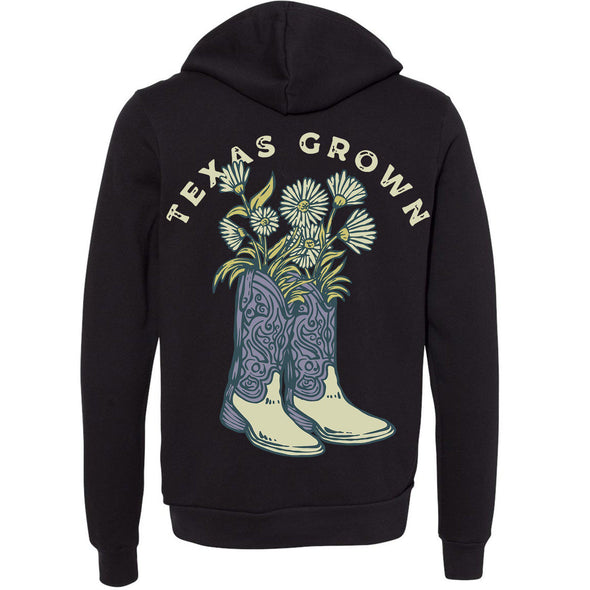 Texas Grown Zipper Hoodie-CA LIMITED