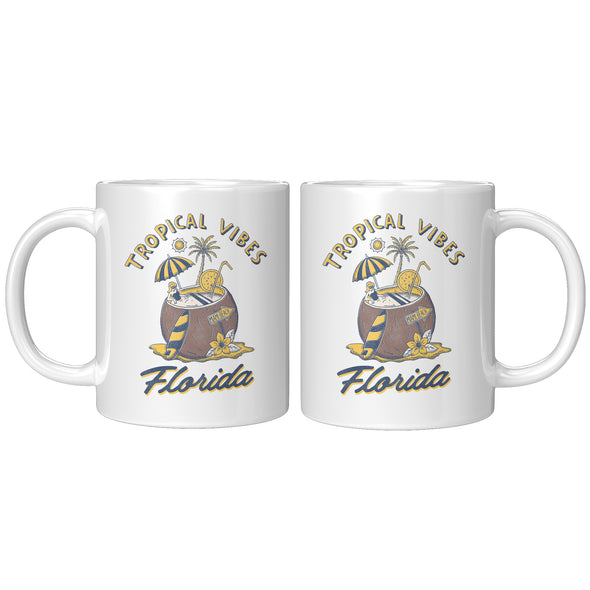 Tropical Vibes Florida Ceramic Mug