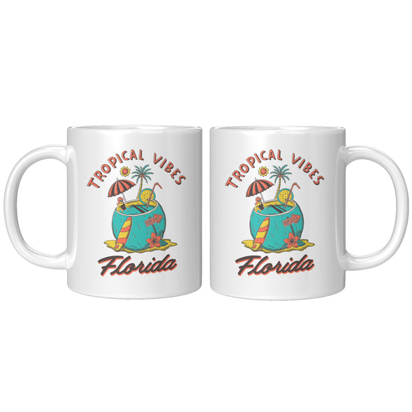 Tropical Vibes Florida Ceramic Mug