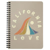 Wave CA Love Cream Spiral Notebook-CA LIMITED