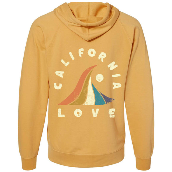 Wave CA Love Raglan Zipper Hoodie-CA LIMITED