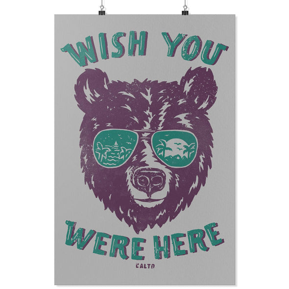 Wish Bear Grey Poster-CA LIMITED