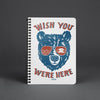 Wish Bear White Spiral Notebook-CA LIMITED