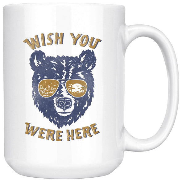 Wish You Were Here Gold Glasses Mug-CA LIMITED