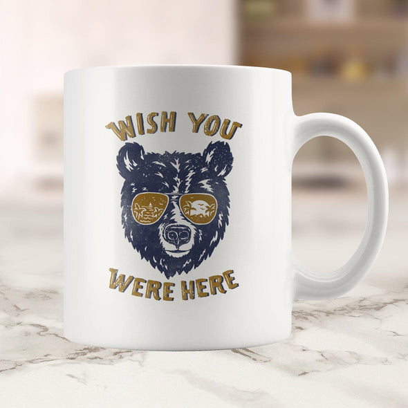 Wish You Were Here Gold Glasses Mug-CA LIMITED