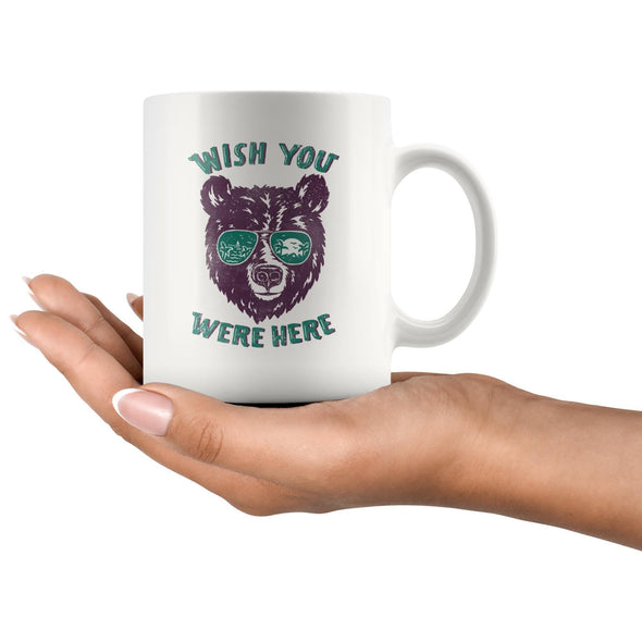 Wish You Were Here Teal Glasses Mug-CA LIMITED