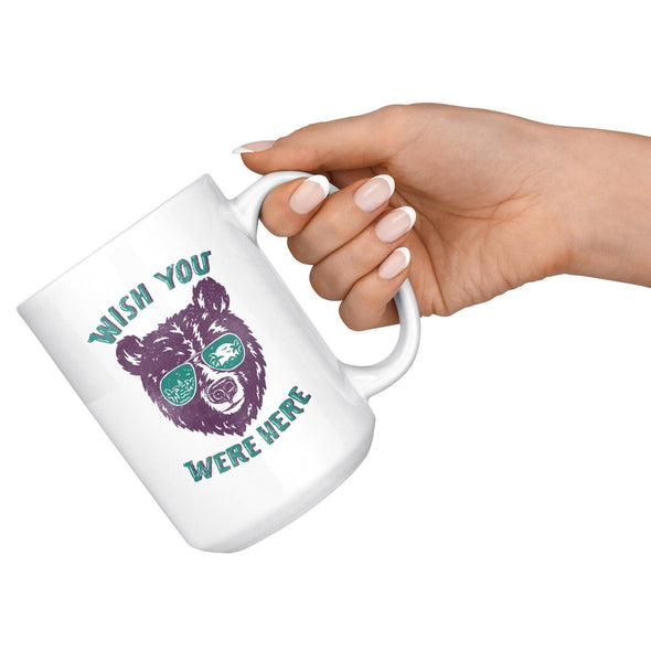 Wish You Were Here Teal Glasses Mug-CA LIMITED