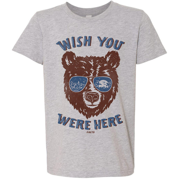 Wish You Were Here White Youth Tee-CA LIMITED